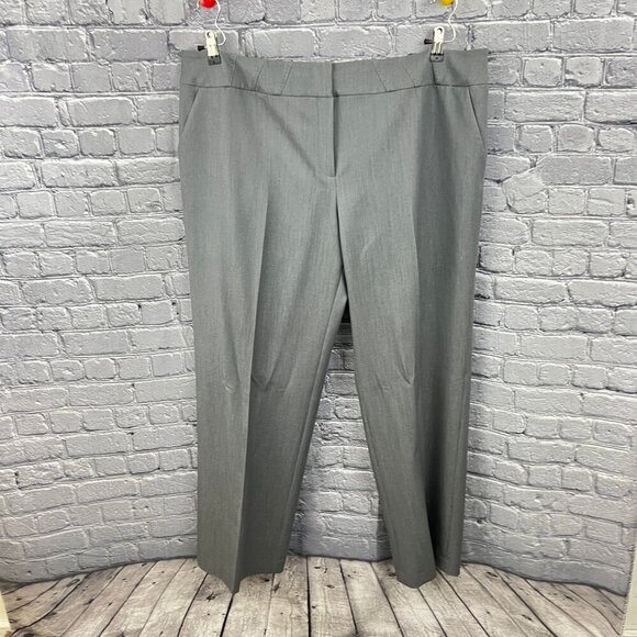 Calvin Klein Women's Gray Dress Pants 20W Straight Leg Polyester Blend - Picture 1 of 7